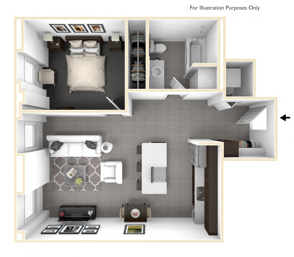 The Morton - Floor Plan 3D