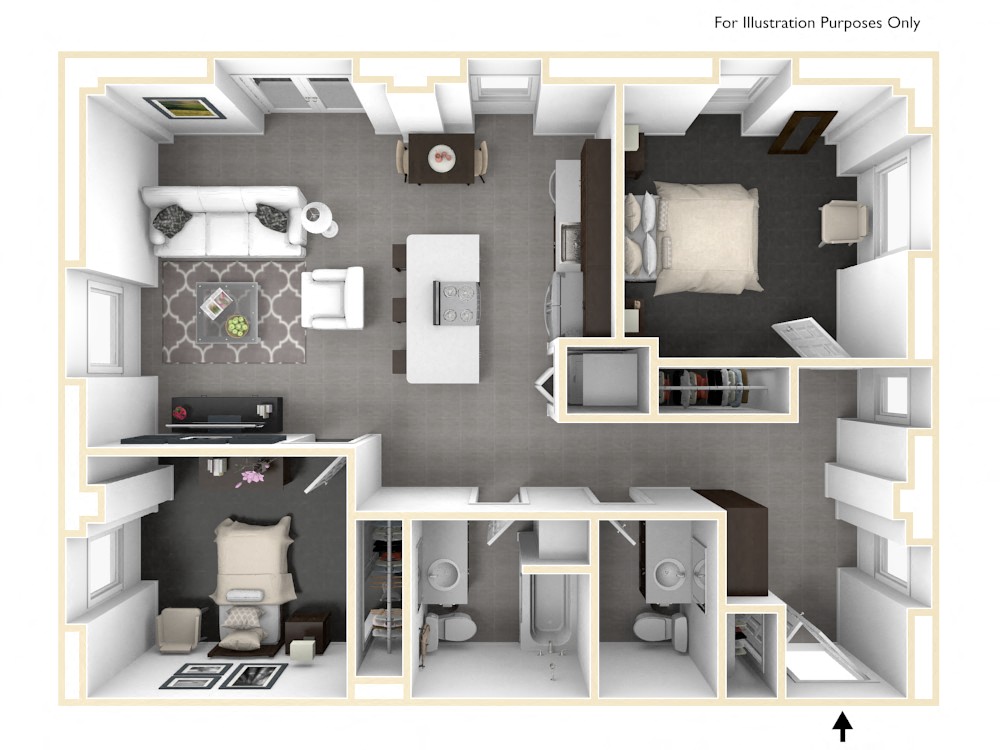 The Morton - Floor Plan 3D