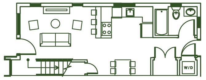 TWO BEDROOM Floor Plan 3