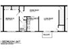 1 BR 765 sq.ft.