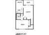 1 BR 763 sq.ft.