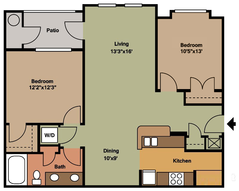 The Marshall (Traditional) Floorplan at Ultris Courthouse Square
