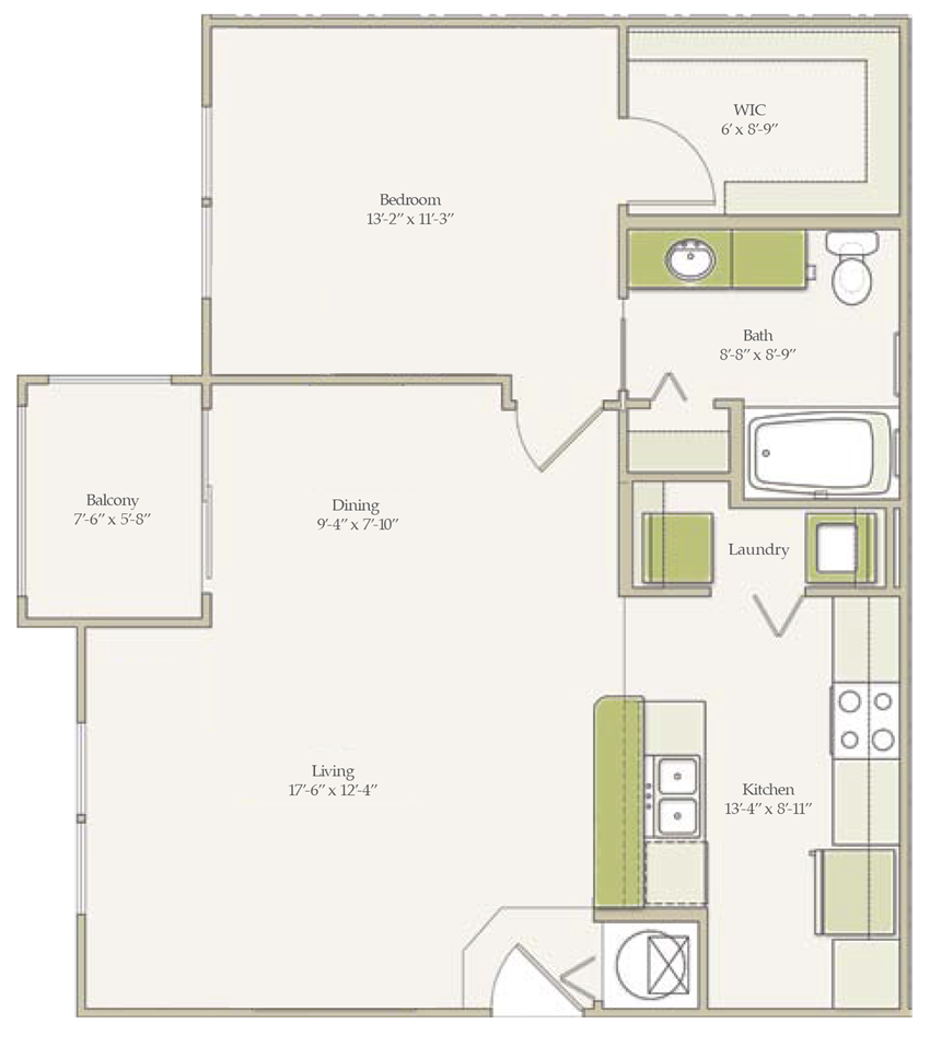 The Cypress (unfurnished) Floorplan The Cypress (unfurnished) Floorplan at Ultris Oakleaf Plantation