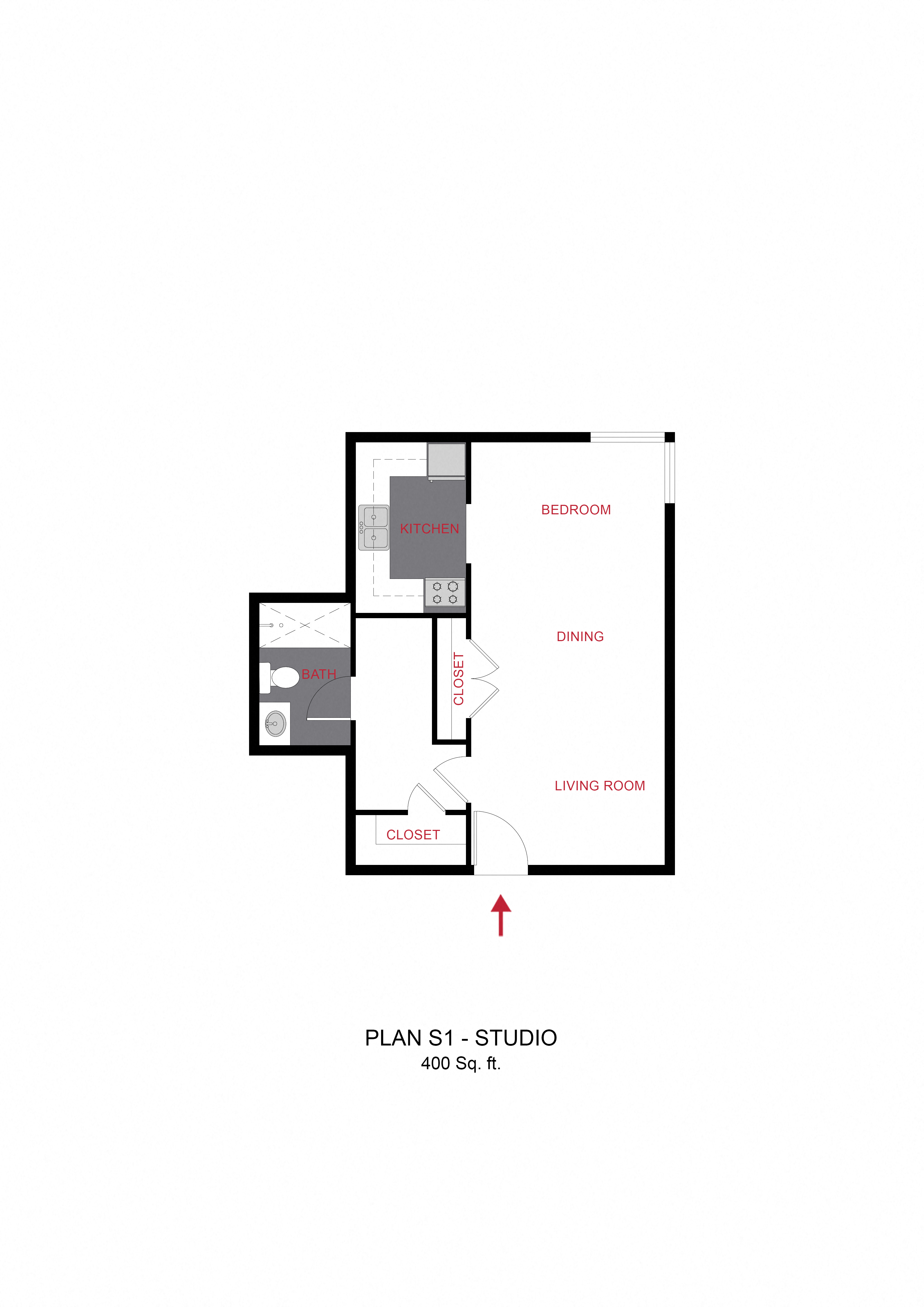 Plan S1 - Studio