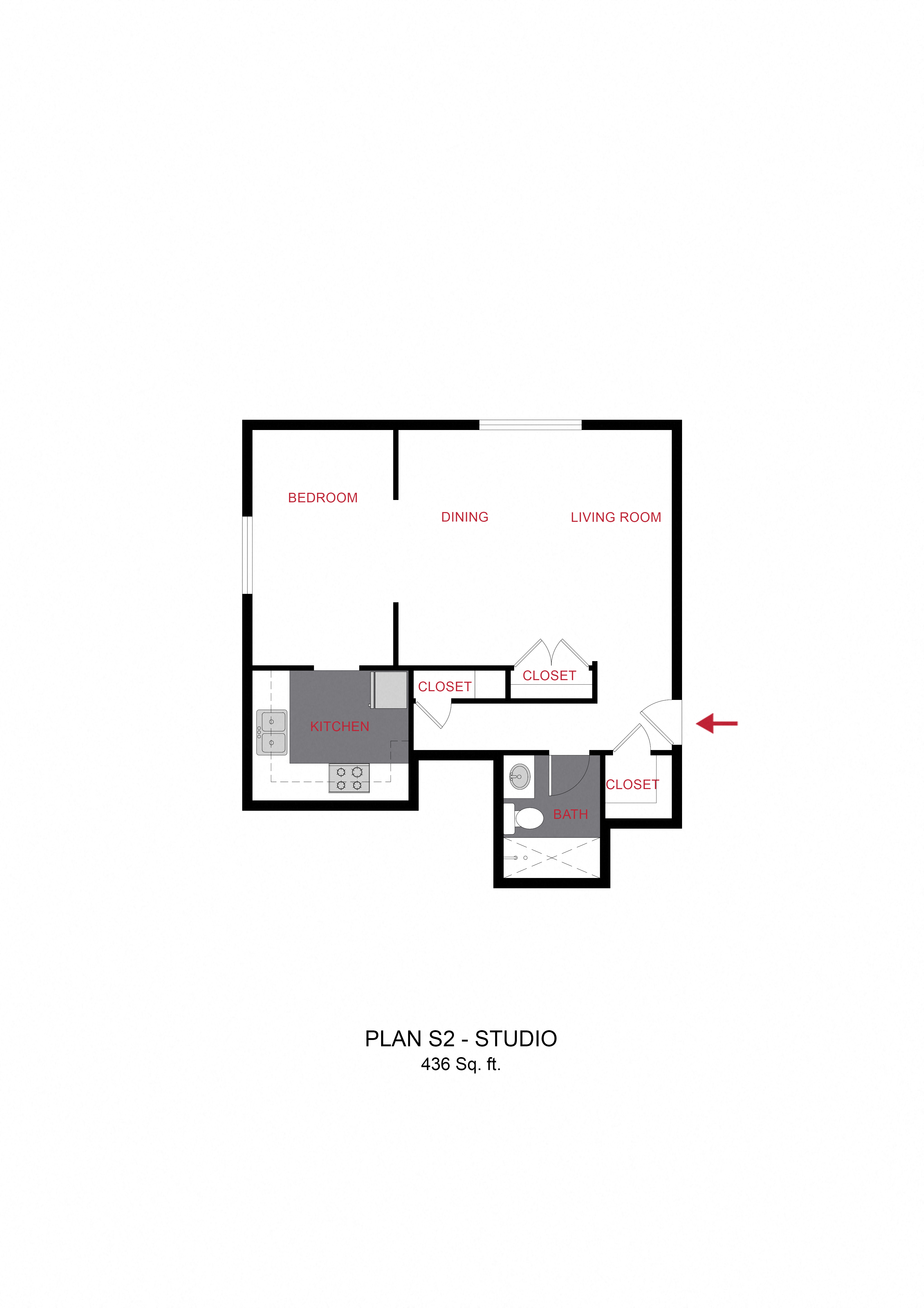 Plan S2 - Studio
