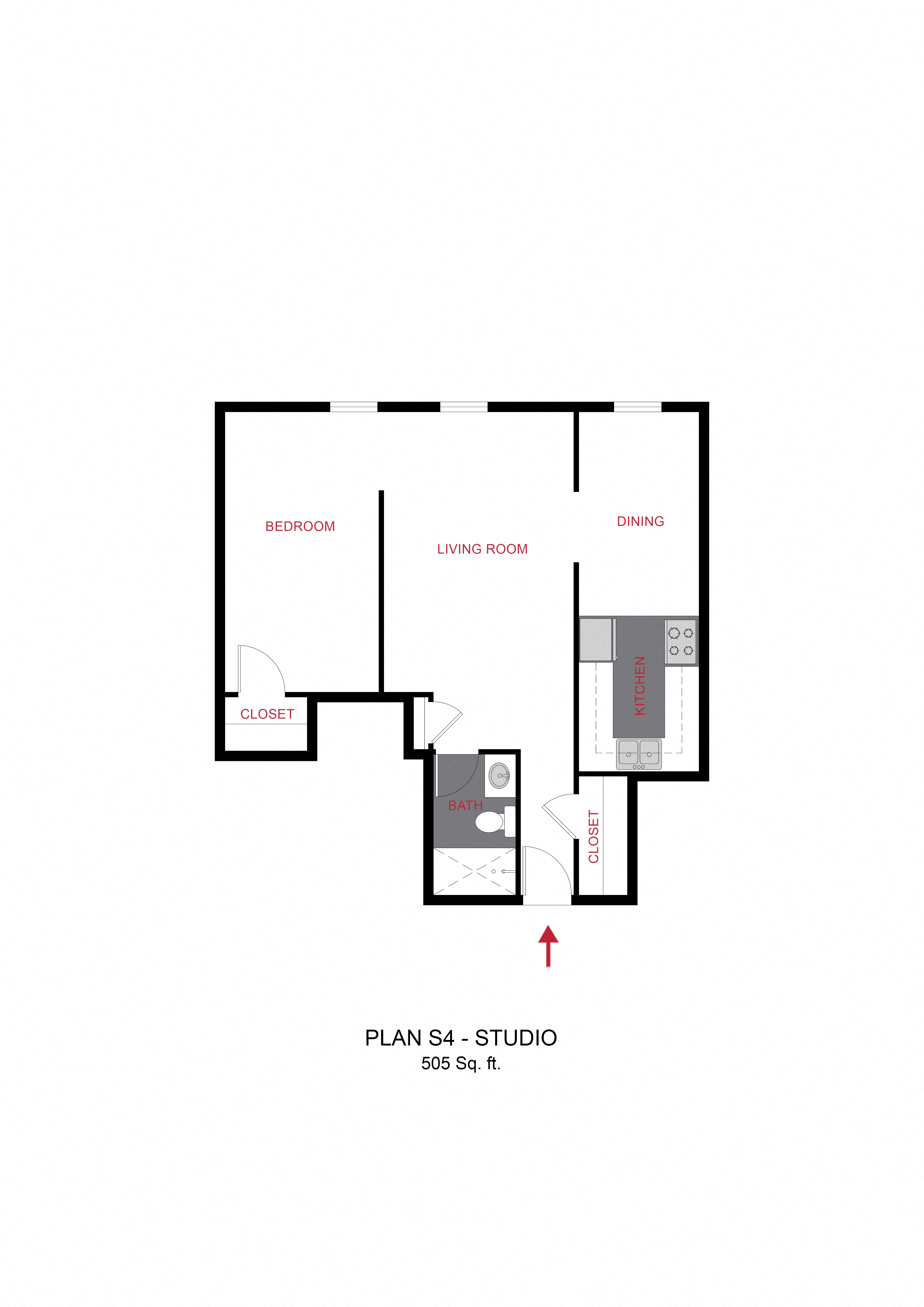 Plan S4 - Studio
