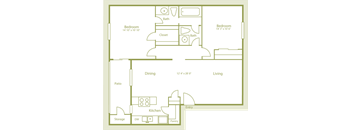 B2 floor plan of Westdale Parke in Austin, TX