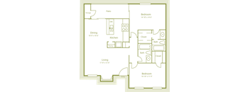 B3 floor plan of Westdale Parke in Austin, TX