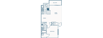 C2 Floor Plan at Willow Brook Crossing Apartments in Houston, TX