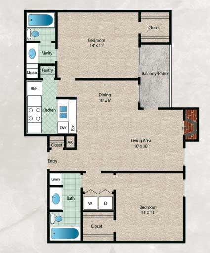 Red Oak Floor Plan 4
