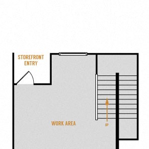 Residence 16 - 0 Bedroom 2 Bath Floor Plan Layout - 1190 Square Feet