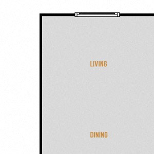 Residence 4 - 1 Bedroom 1 Bath Floor Plan Layout - 788 Square Feet