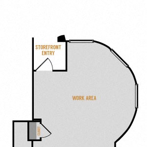 Residence 17 - 1 Bedroom 2 Bath Floor Plan Layout - 1410 Square Feet