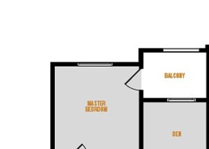 Residence 13 - 2 Bedroom 2 Bath Floor Plan Layout - 1510 Square Feet