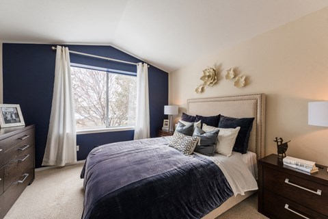 Bedroom with large windows at Bridgwater, Colorado, 80111