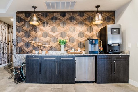 Clubroom refreshment area at Bridgwater, Greenwood Village, 80111