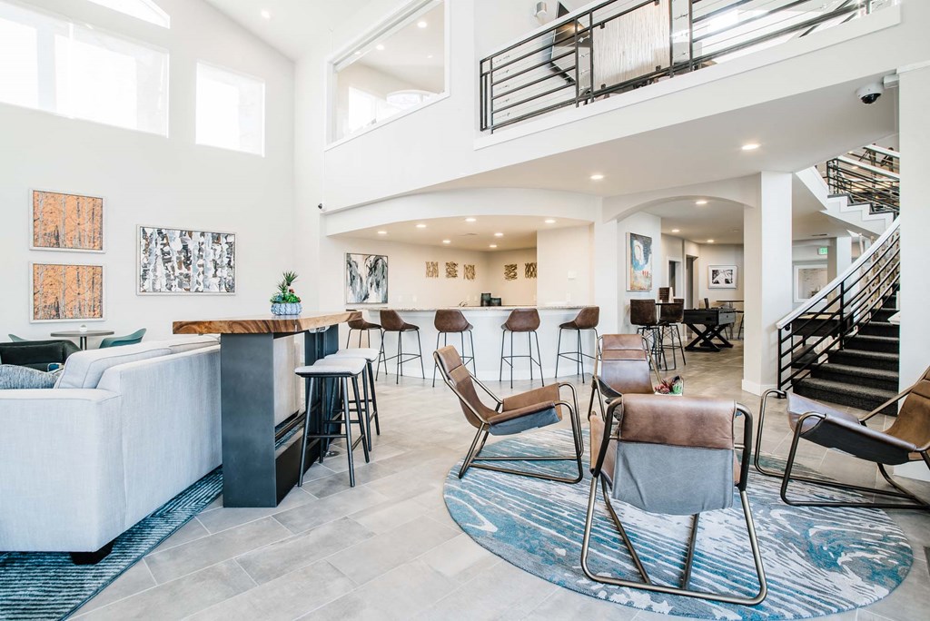 Clubroom seating area