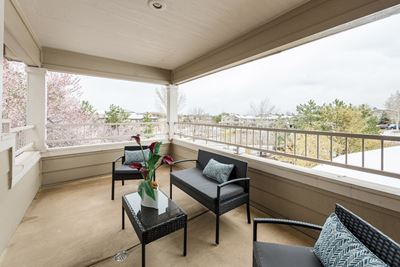 Patio with seating