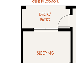 Daffodil - 1 Bedroom 1 Bath Floor Plan Layout - 720 Square Feet