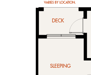 Ecru - 1 Bedroom 1 Bath Floor Plan Layout - 723 Square Feet