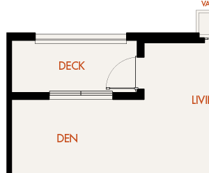 G1-Goldenrod - 1 Bedroom 1 Bath Floor Plan Layout - 871 Square Feet