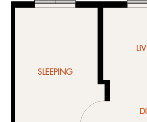 Malachite - 2 Bedroom 2 Bath Floor Plan Layout - 1017 Square Feet