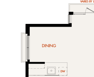 N1-Napier - 2 Bedroom 2 Bath Floor Plan Layout - 1194 Square Feet