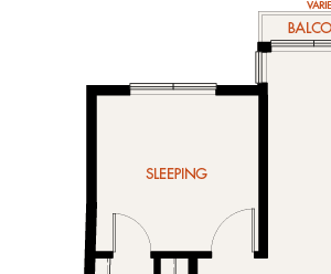N2-Napier - 2 Bedroom 2 Bath Floor Plan Layout - 1180 Square Feet
