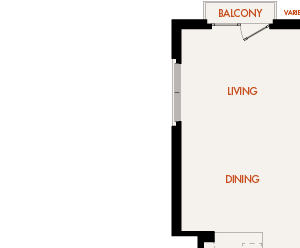 Persimmon - 2 Bedroom 2 Bath Floor Plan Layout - 1175 Square Feet