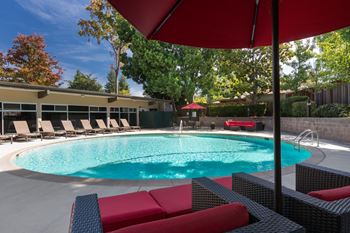 Crystal Clear Swimming Pool at Palo Alto Place, California