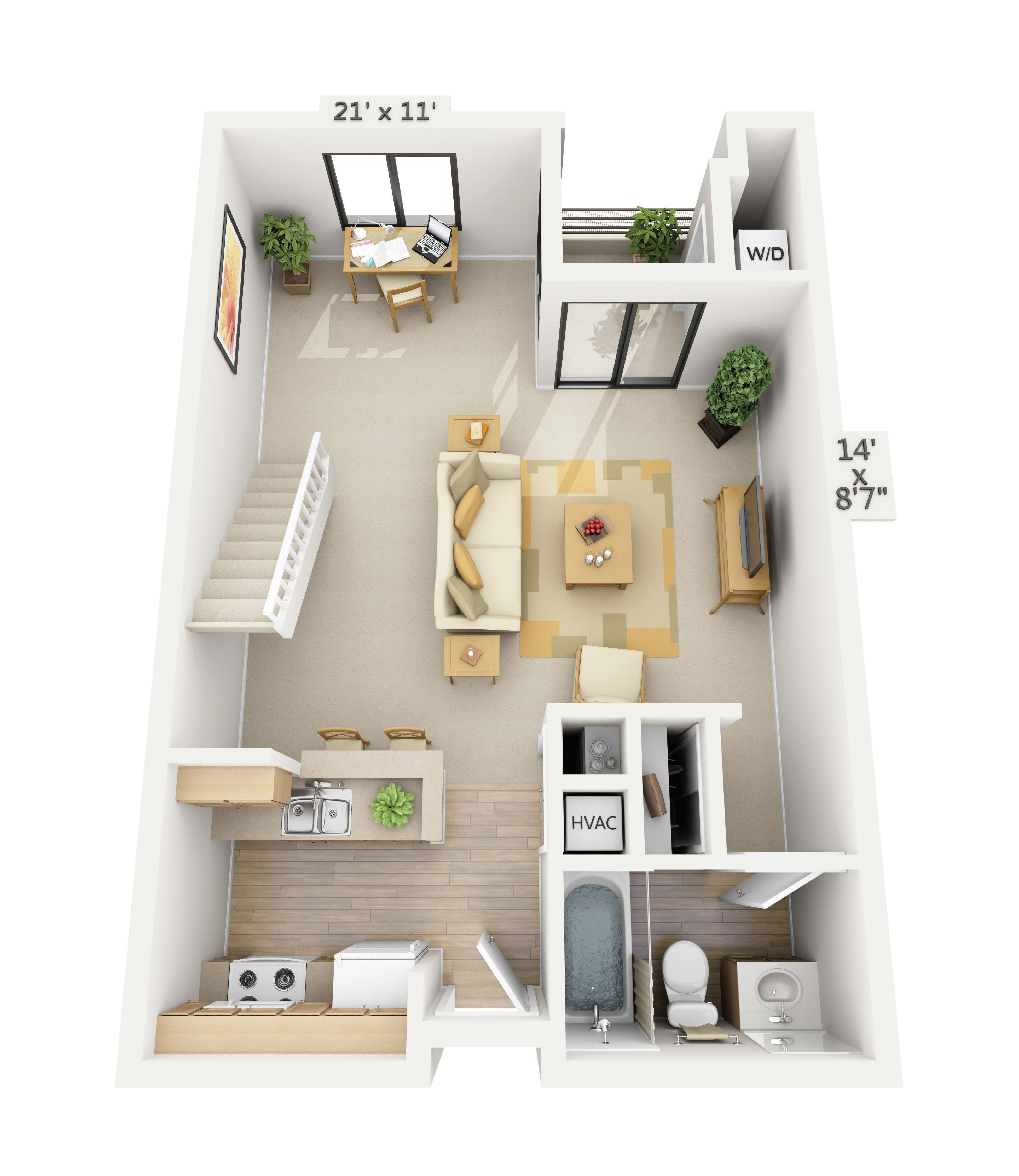 Marina Loft Floor Plan 2