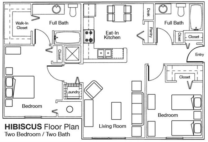 2x2 Floor Plan 2