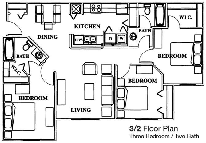 Floor plan Floor plan at Woodcrest, St Augustine, FL, 32084