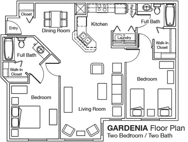 2x2 Floor Plan 2