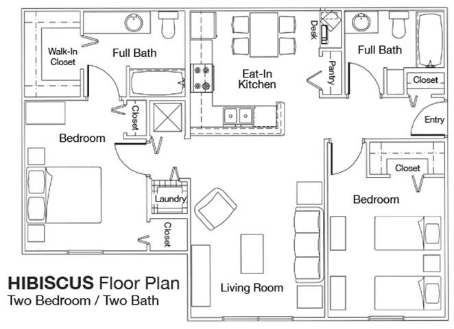 2x2 Floor Plan 2