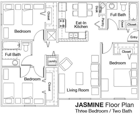 3x2 Floor Plan 3