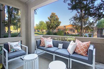 Private Patio at Barrington Place, Rancho Cucamonga, CA, 91739