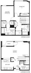 SeaCliff - 2 Bedroom 2 Bath Floor Plan Layout - 1250 Square Feet