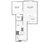 Lincoln - 1 Bedroom 1 Bath Floor Plan Layout - 682 Square Feet