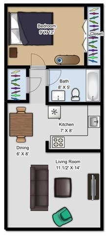 505 - 515 N Gallatin 1-2 Beds Apartment for Rent - Photo Gallery 4