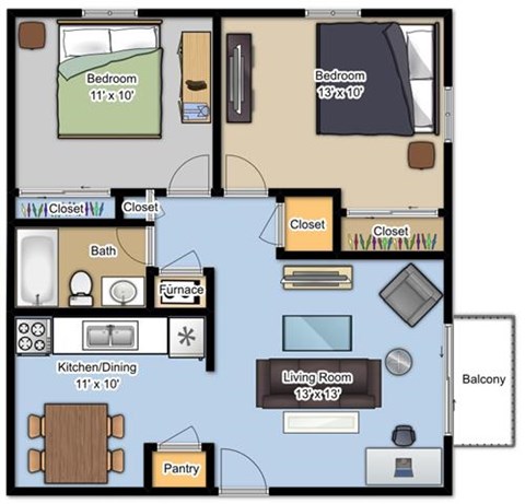 505 - 515 N Gallatin 1-2 Beds Apartment for Rent - Photo Gallery 5