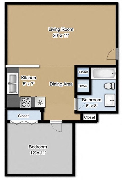 15 S Miriam Apt. 4 1-2 Beds Apartment for Rent - Photo Gallery 9