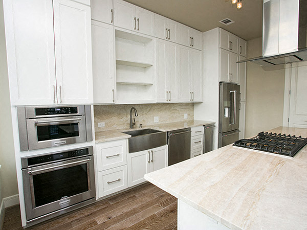 White wooden kitchen cabinet and white wooden kitchen cabinet