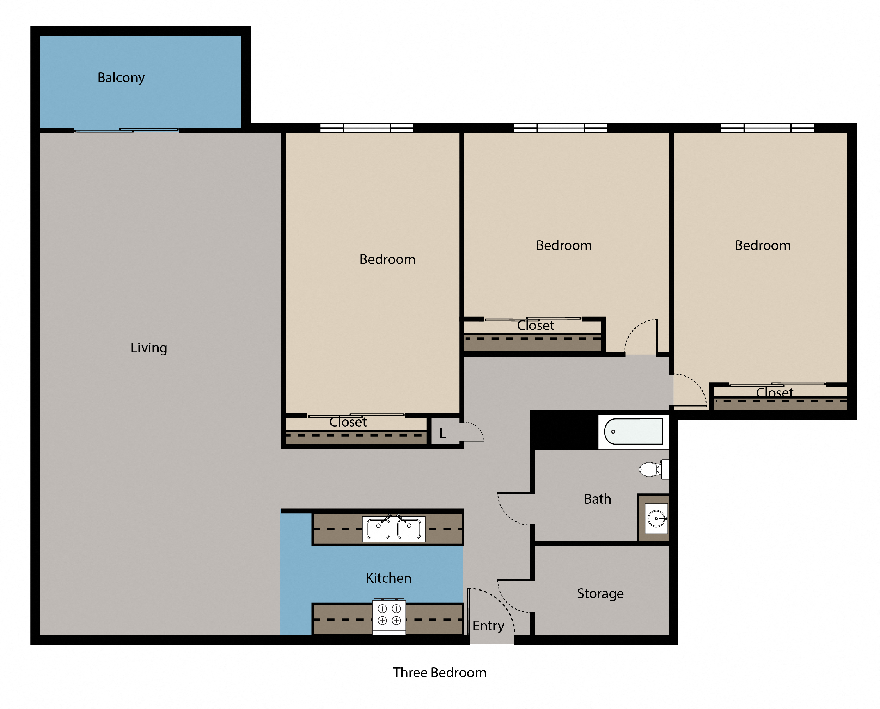 Three Bedroom