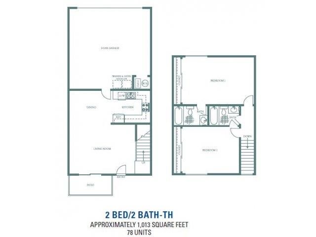 Sycamore - Two Bedroom Two Bathroom Floorplan Sycamore - Two Bedroom Two Bathroom Floorplan at Sienna Heights, Lancaster, CA, 93535