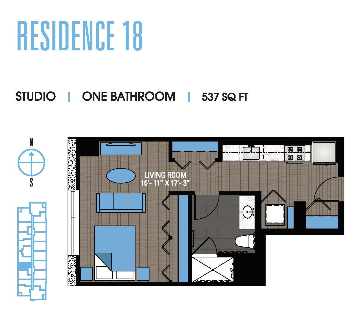 Studio 18 Floor Plan 2
