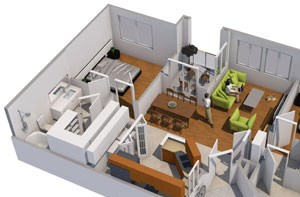 B1 2 Bed 2 Bath
