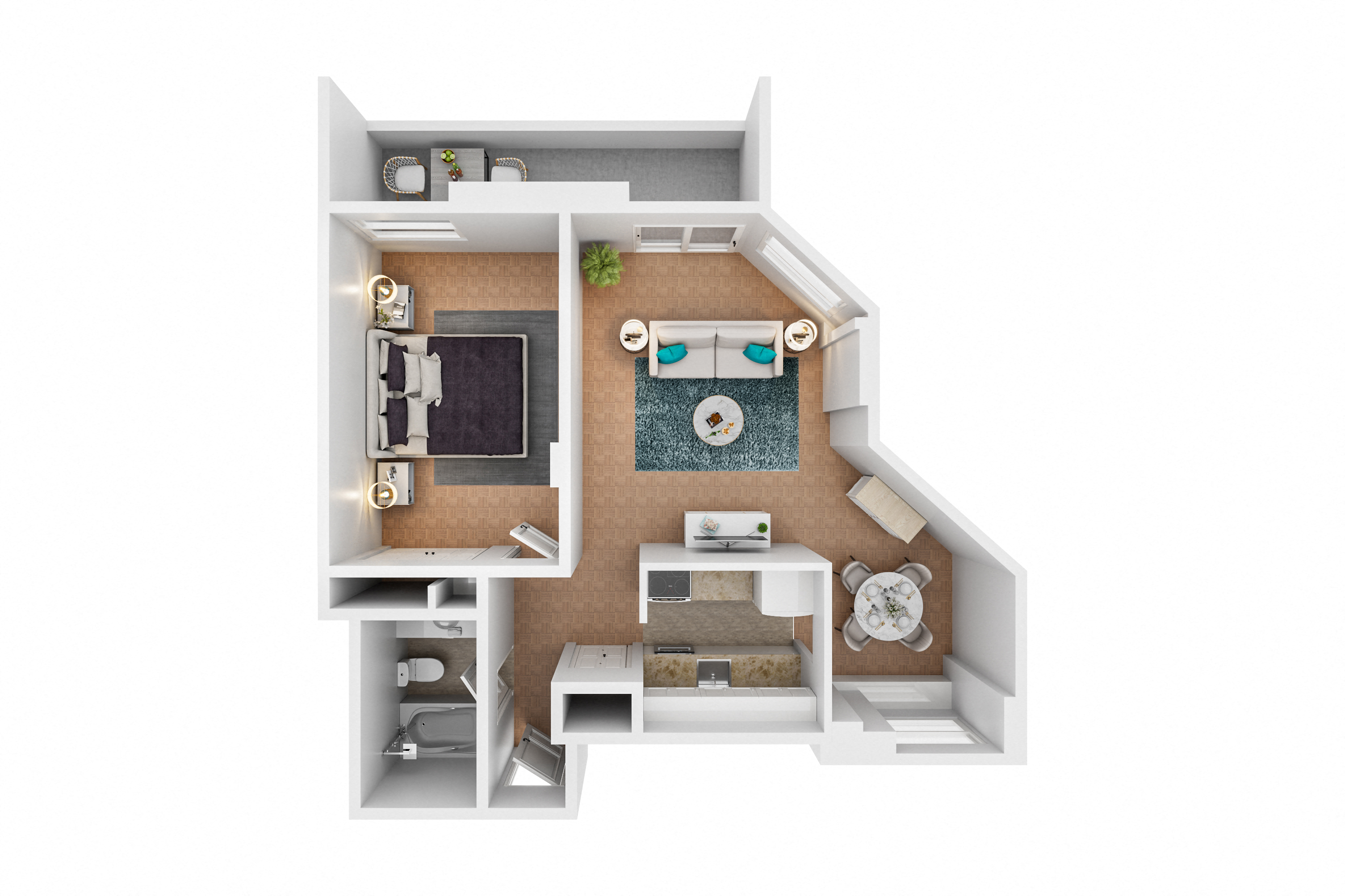 1 Bedroom, Suite 2