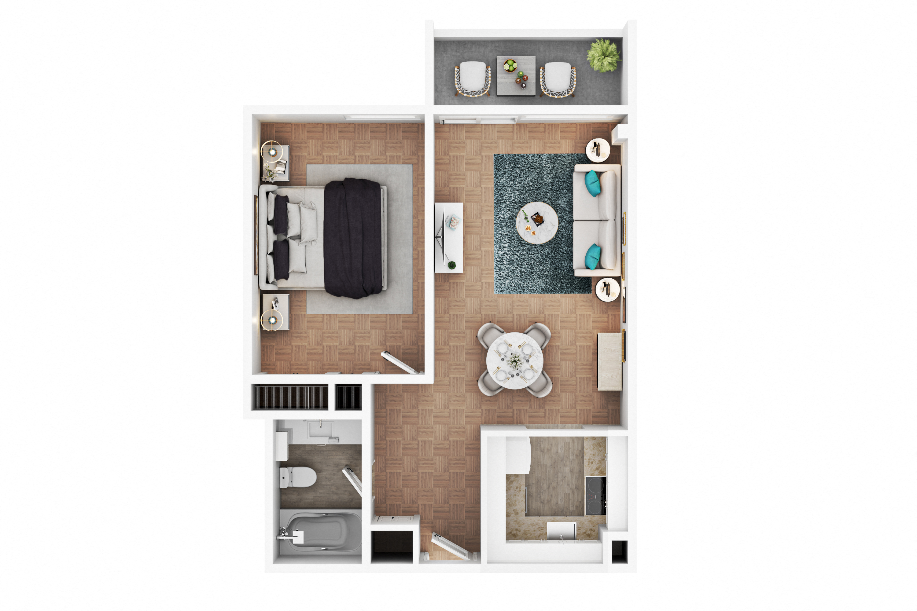 1 Bedroom, Suite 3