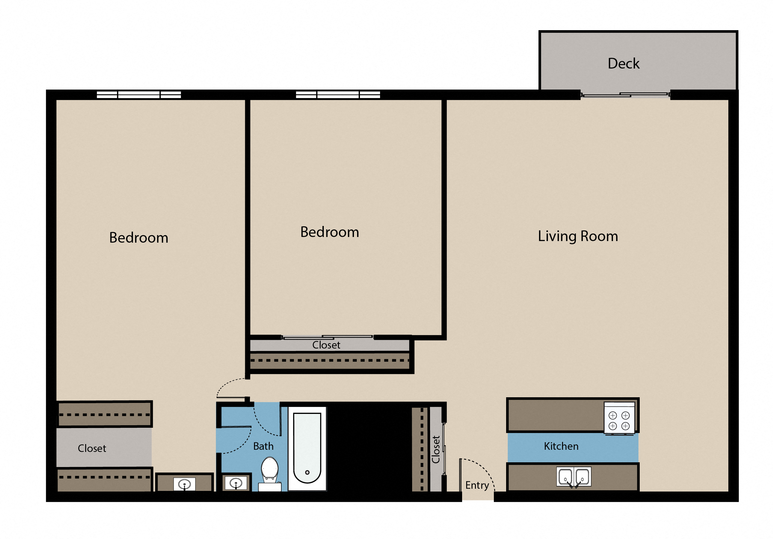 Two Bedroom Large